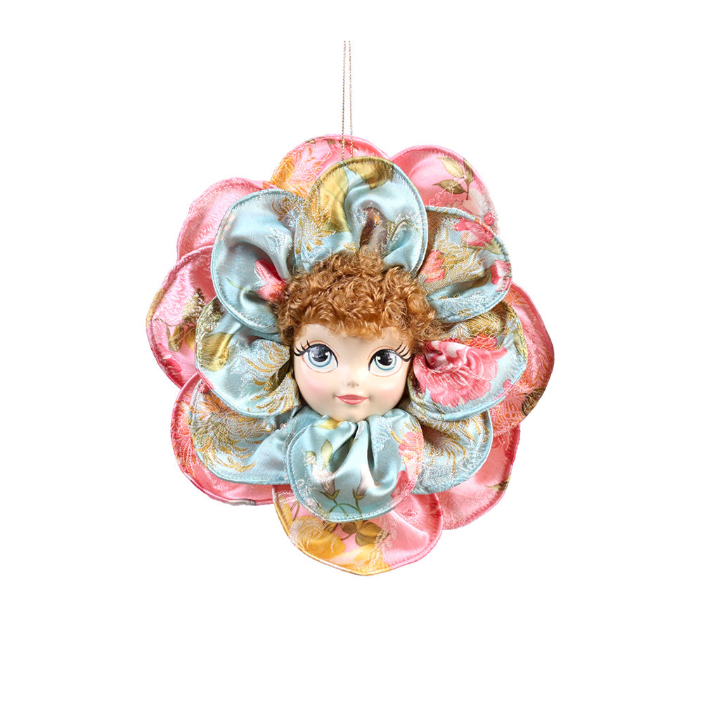 Ornament pentru brad, Flower Alice, roz, 19 cm, SIMONA'S CHRISTMAS