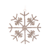 Ornament pentru brad, Fulg de nea Euan, argintiu, 12 cm - SIMONA'S CHRISTMAS