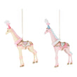 Ornament pentru brad, Girafa Carnival, roz, 25 cm - SIMONA'S CHRISTMAS