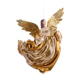 Ornament pentru brad, Inger Fiona, auriu/crem, 23 cm - SIMONA'S CHRISTMAS