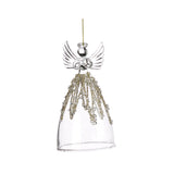 Ornament pentru brad, Inger Jewel, transparent/auriu, 13 cm - SIMONA'S CHRISTMAS