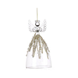Ornament pentru brad, Inger Jewel, transparent/auriu, 13 cm - SIMONA'S CHRISTMAS