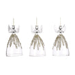 Ornament pentru brad, Inger Jewel, transparent/auriu, 13 cm - SIMONA'S CHRISTMAS