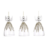 Ornament pentru brad, Inger Jewel, transparent/auriu, 13 cm - SIMONA'S CHRISTMAS
