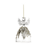 Ornament pentru brad, Inger Jewel, transparent/auriu, 9 cm - SIMONA'S CHRISTMAS