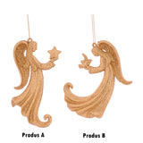 Ornament pentru brad, Inger Raziel, auriu, 13 cm - SIMONA'S CHRISTMAS