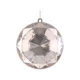 Ornament pentru brad, Jewel Cushion Cut, argintiu, 10 cm - SIMONA'S CHRISTMAS