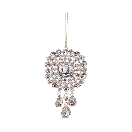 Ornament pentru brad, Jewel Emblem, transparent, 12 cm - SIMONA'S CHRISTMAS