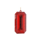 Ornament pentru brad, Jewel Emerald Cut, rosu, 15 cm - SIMONA'S CHRISTMAS