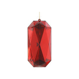 Ornament pentru brad, Jewel Emerald Cut, rosu, 19 cm - SIMONA'S CHRISTMAS