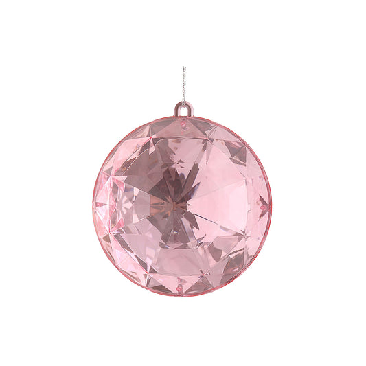 Ornament pentru brad, Jewel Round Cut, roz, 16 cm - SIMONA'S CHRISTMAS