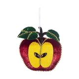 Ornament pentru brad, Mar/Para Jewel, rosu/galben, 10 cm - SIMONA'S CHRISTMAS