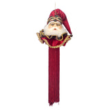 Ornament pentru brad, Mos Craciun Ciucure, rosu/verde, 17 cm - SIMONA'S CHRISTMAS