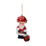 Ornament pentru brad, Mos Craciun Ciuperca, rosu, 8 cm - SIMONA'S CHRISTMAS