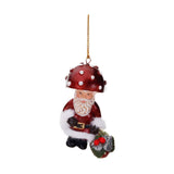 Ornament pentru brad, Mos Craciun Ciuperca, rosu, 8 cm - SIMONA'S CHRISTMAS