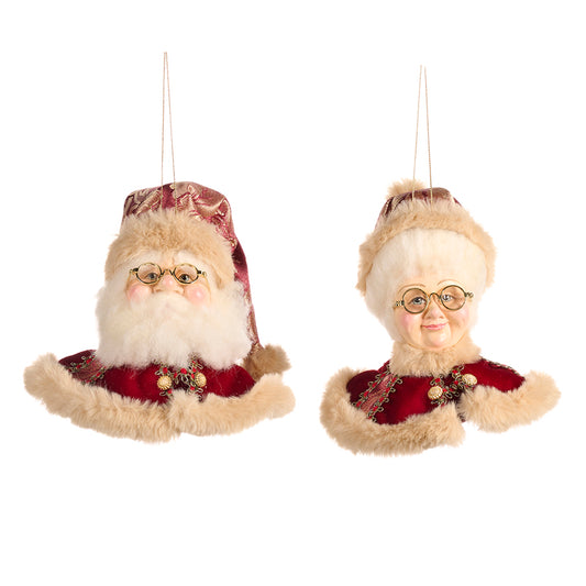 Ornament pentru brad, Mr/Mrs North Pole, rosu, 18 cm, SIMONA'S CHRISTMAS