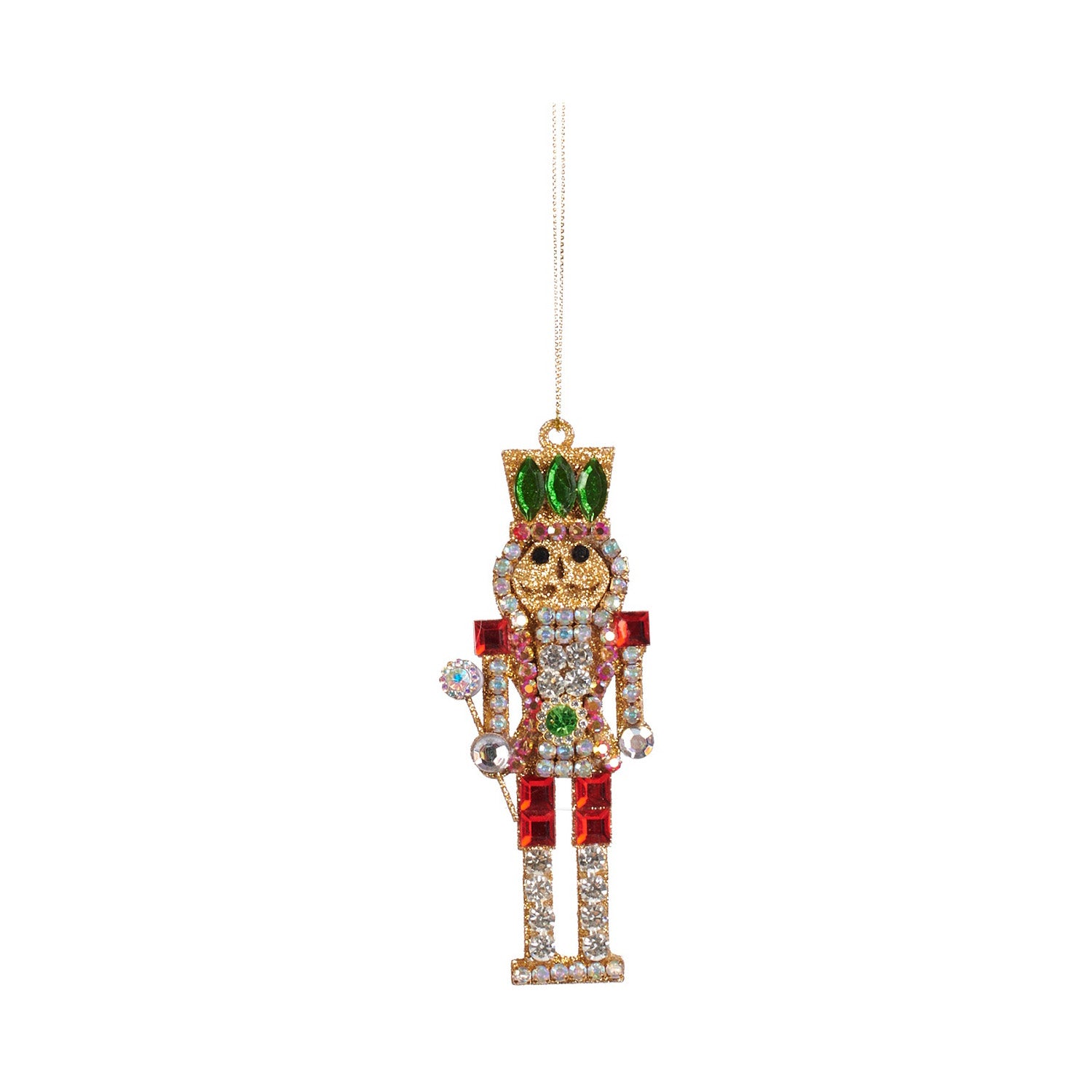 Ornament pentru brad, Nutcracker Story Jewel, rosu, 12 cm - SIMONA'S CHRISTMAS