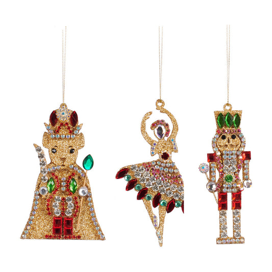 Ornament pentru brad, Nutcracker Story Jewel, rosu, 12 cm - SIMONA'S CHRISTMAS