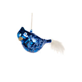 Ornament pentru brad, Pasare Delft, albastru/alb, 12 cm, SIMONA'S CHRISTMAS