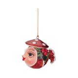 Ornament pentru brad, Peste Puffer, rosu, 7 cm - SIMONA'S CHRISTMAS