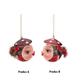 Ornament pentru brad, Peste Puffer, rosu, 7 cm - SIMONA'S CHRISTMAS