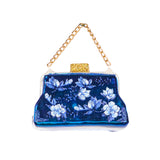 Ornament pentru brad, Poseta Delft, albastru/alb, 9 cm, SIMONA'S CHRISTMAS