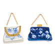 Ornament pentru brad, Poseta Delft, albastru/alb, 9 cm, SIMONA'S CHRISTMAS