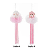 Ornament pentru brad, Pudel Ciucure Carnival, roz, 27 cm - SIMONA'S CHRISTMAS