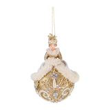 Ornament pentru brad, Royal Lady, auriu/crem, 12 cm - SIMONA'S CHRISTMAS
