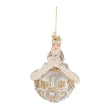 Ornament pentru brad, Royal Lady, auriu/crem, 12 cm - SIMONA'S CHRISTMAS