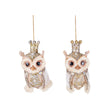 Ornament pentru brad, Royal Owl, auriu/crem, 9 cm - SIMONA'S CHRISTMAS