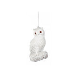 Ornament pentru brad, Ren/Bufnita/Veverita Fluffy, alb, 12 cm, SIMONA'S CHRISTMAS