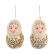Ornament pentru brad, Royal Matryoshka, auriu/crem, 11 cm - SIMONA'S CHRISTMAS