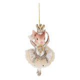 Ornament pentru brad, Royal Mouse, auriu/crem, 12 cm - SIMONA'S CHRISTMAS