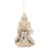 Ornament pentru brad, Royal Santa Claus, auriu/crem, 12 cm - SIMONA'S CHRISTMAS