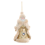 Ornament pentru brad, Royal Santa Claus, auriu/crem, 12 cm - SIMONA'S CHRISTMAS