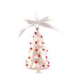 Ornament pentru brad, Sawney, alb/rosu, 13 cm - SIMONA'S CHRISTMAS