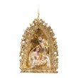 Ornament pentru brad, Scena nastere, auriu/alb, 10 cm - SIMONA'S CHRISTMAS