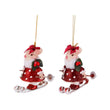 Ornament pentru brad, Soarece pe schiuri, rosu, 11 cm - SIMONA'S CHRISTMAS