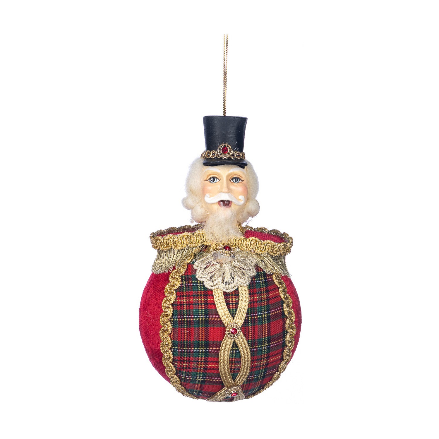 Ornament pentru brad, Spargator de Nuci Mason, rosu/galben, 17 cm - SIMONA'S CHRISTMAS