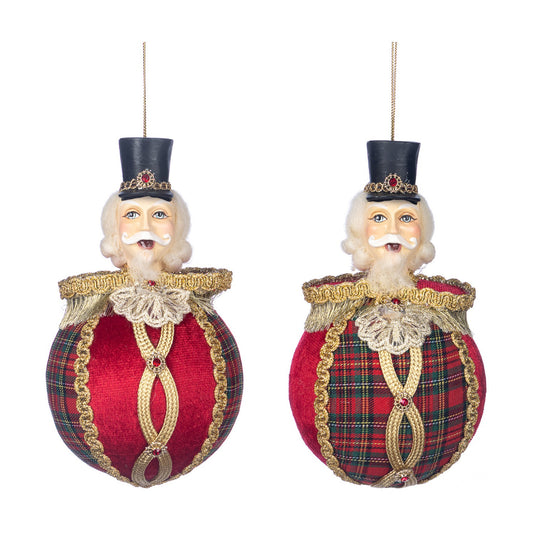 Ornament pentru brad, Spargator de Nuci Mason, rosu/galben, 17 cm - SIMONA'S CHRISTMAS