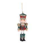 Ornament pentru brad, Spargator de nuci Tartan, rosu/verde, 11 cm - SIMONA'S CHRISTMAS