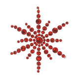Ornament pentru brad, Stea Jewels, rosu, 27 cm - SIMONA'S CHRISTMAS