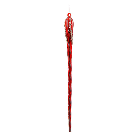 Ornament pentru brad, Turture, rosu, 30 cm - SIMONA'S CHRISTMAS