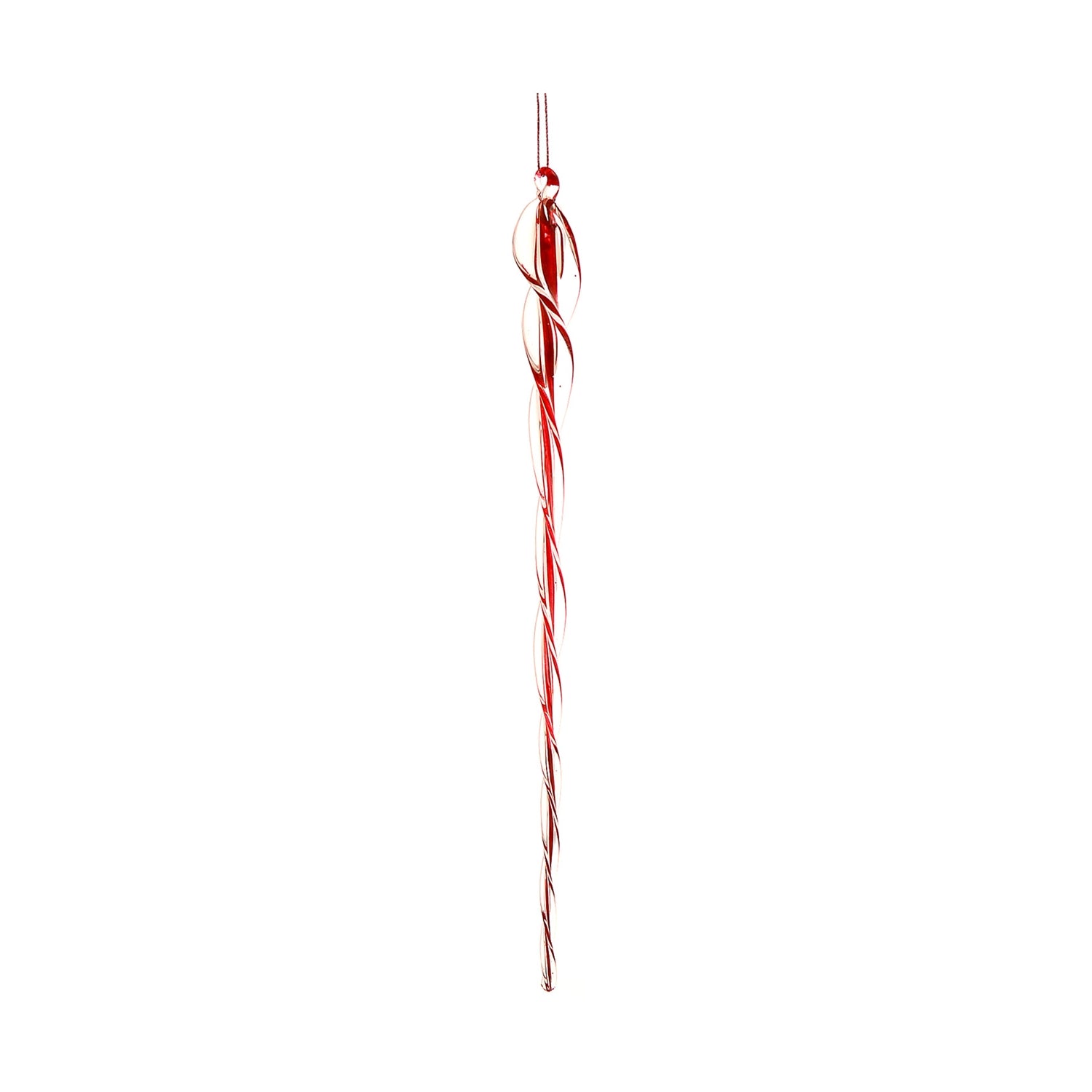 Ornament pentru brad, Turture, rosu/transparent, 25 cm - SIMONA'S CHRISTMAS