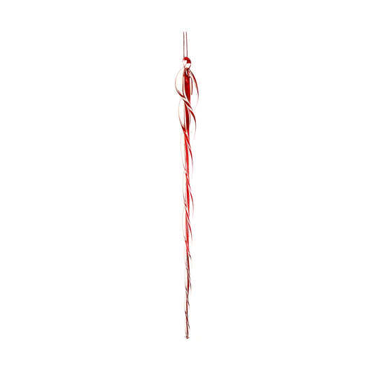Ornament pentru brad, Turture, rosu/transparent, 25 cm - SIMONA'S CHRISTMAS