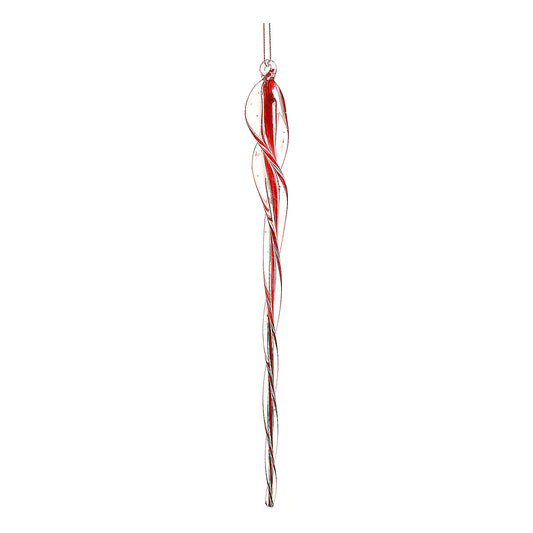 Ornament pentru brad, Turture, rosu/transparent, 30 cm - SIMONA'S CHRISTMAS