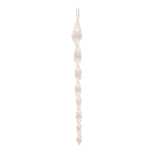 Ornament pentru brad, Turturi Crush, alb, 30 cm - SIMONA'S CHRISTMAS
