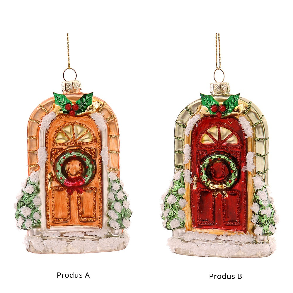 Ornament pentru brad, Usa, rosu/portocaliu, 11 cm - SIMONA'S CHRISTMAS
