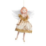 Ornament pentru brad, Zana Dara, crem/auriu, 18 cm - SIMONA'S CHRISTMAS